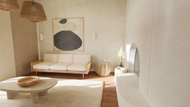 Serenidad Mediterránea Contemporánea - Geometría y Calma: Diálogo entre Luz y Sombra